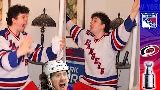 OT WINNER ARTEMI PANARIN Rangers Fan Reaction [upl. by Weisman]