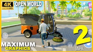 Sunday City Sim Life Open World  Ultra Settings 4K Gameplay Walkthrough Part2 Androidios [upl. by Xilef]