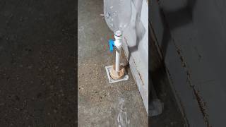 Compressed air pump to open the blocked sewer line [upl. by Ellingston111]