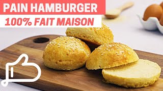 HAMBURGER  Comment faire un pain HAMBURGER 100  fait maison [upl. by Yokum257]