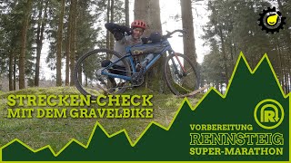 Rennsteiglauf Streckencheck mit dem Gravelbike [upl. by Eirrak]