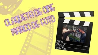 DIY  Claqueta de Cine  Marco de Foto 🎬 📷 Manualidades fáciles y reciclaje creativo [upl. by Ynnep713]