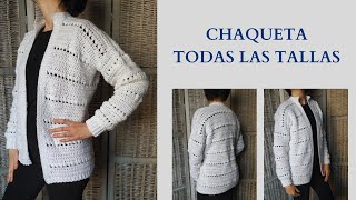 Chaqueta a Crochet Todas las Tallas Feliz Año Nuevo [upl. by Zetneuq669]