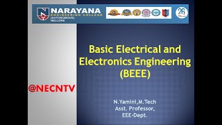 Basic Electrical and Elcetronics Engineering  BEEE  JNTUA  R23Syllabus Instruments by NYamini [upl. by Nevet]