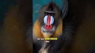 Meet the Colorful Mandrills Natures Vibrant Wonders shorts shortsfeed trending [upl. by Sorips]