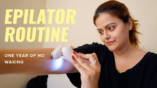 I Cut Out Waxing For An Epilator  My Hair Removal Routine Demo amp Review After 1 Year [upl. by Herbst]