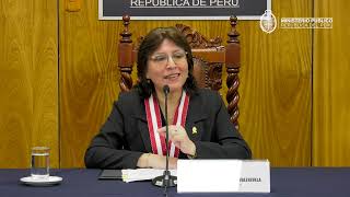 🎙️ Conferencia de prensa de la nueva Fiscal de la Nación Delia Milagros Espinoza Valenzuela [upl. by Ramal]