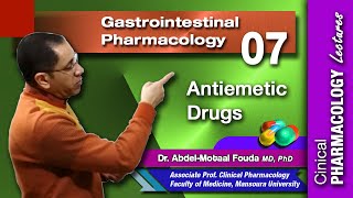 GIT Pharmacology  Lec 07  Antiemetic Drugs [upl. by Eelanej]