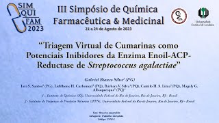 CPG1 Triagem virtual de cumarinas como inibidores da enoilACPredutase de S agalactiae [upl. by Ebeohp]