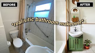 DIY extreme tiny bathroom makeover [upl. by Waugh]