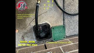 Termite Reticulation System Installation amp Refill Melbourne geelong pestcontrol Termitecontrol [upl. by Weig]