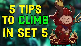 5 Quick Tips to Climb in Set 5  TFT Guide [upl. by Lemart566]