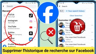 Comment supprimer lhistorique de recherche sur Facebook  Guide complet [upl. by Reinaldos]