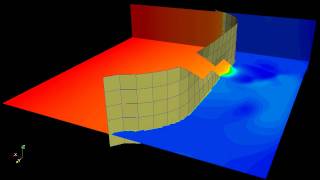 twoway coupled fluidstructure interaction FSI simulation with cracking [upl. by Ramsa]