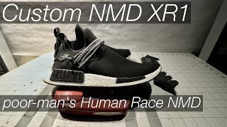 Custom Adidas NMD XR1 Poormans Human Race [upl. by Aitnom]