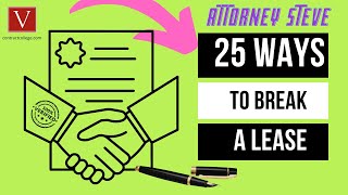 Top 25 ways to break a contract by Attorney Steve®  especially NOW [upl. by Schoening]