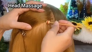 ASMR Head Massage Scalp Treatment hair care  No Talking 😴💤🥱 [upl. by Divine]