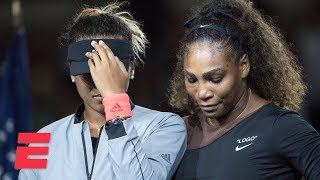 FULL 2018 US Open trophy ceremony with Serena Williams and Naomi Osaka  ESPN [upl. by Giarc]