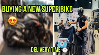 Taking Delivery of My New Super Bike 😍 Street Triple [upl. by Irtimed]