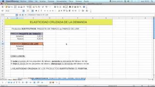 ELASTICIDAD CRUZADA DE LA DEMANDA [upl. by Anastas]