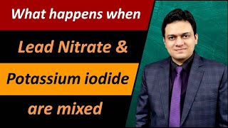 What happens when lead nitrate and potassium iodide are mixed Class 10 Science [upl. by Kenlay]