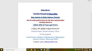 Simple Mediation analysis in AMOS and SPSS Process Macro ComparisonObserved Variables UrduHindi [upl. by Akemihs]