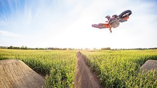 Ryan Dungey returns to his roots on secret cornfield track  Homegrown 4k [upl. by Abbi435]