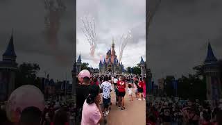 Fireworks display The Magic Kingdom waltdisneyworld orlando travel adventures disney shorts [upl. by Erick]