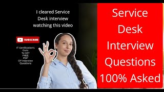 Service Desk Interview Questions and Answers  100 asked in interview servicedesk support [upl. by Neibart962]