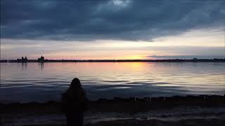 Altefähr auf Rügen mit Sicht auf Stralsund bei Sonnenuntergang [upl. by Aitam]