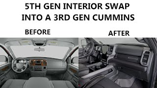 5th gen Laramie interior swap into a 3rd gen ram [upl. by Pearle]