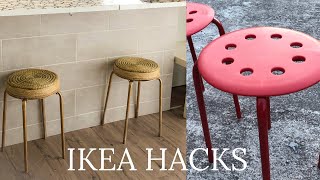 DIY IKEA HAKS taburete marius [upl. by Hamitaf207]