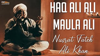 Haq Ali Ali Maula Ali  Nusrat Fateh Ali Khan  EMI Pakistan Originals [upl. by Samy]