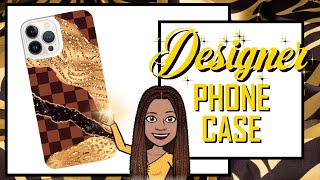 DIY Sublimation Designer Phone Case with Chain Louis Vuitton Inspired [upl. by Nytsirhc]