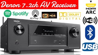 Denon AVR x2100w  Denon 72 ch av receiver  Denon bluetooth and wifi amplifier  denon [upl. by Crin]