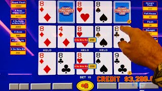 High Limit Triple Double Video Poker Challenge [upl. by Sukin97]