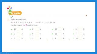 MATEMATICAS PERTENECIA Y CONTENENCIA DE UN CONJUNTO [upl. by Tomaso]