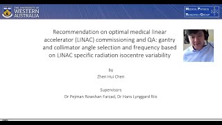 Recommendation on optimal LINAC commissioning and QA radiation isocentre variability By Zhen Chen [upl. by Drawyeh]