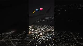 Night flight view shorts aviation flight [upl. by Niryt546]