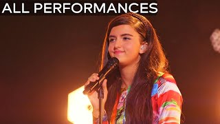 ALL PERFORMANCES of Angelina Jordan  Americas Got Talent Champions 2020 Season 2 [upl. by Sedberry]