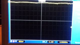 Plasticscintillator on oscilloscope [upl. by Leribag]