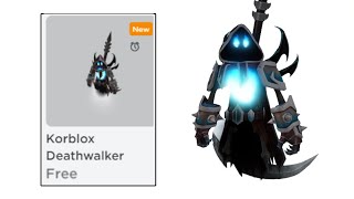 NEW FREE KORBLOX DEATHWALKER BUNDLE 😱😎 [upl. by Raddie604]