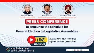 Press Conference by Election Commission of India [upl. by Sirapal246]