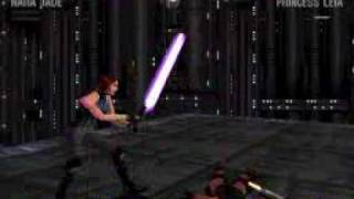 Star Wars Masters of Teras Kasi Mara Jade vs Princess Leia [upl. by Eenej]