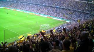 1860 München und BVB Fans singen gemeinsam quotScheiß FC Bayernquot  BVB TSV 1860 München DFB Pokal [upl. by Martie]