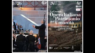 operaclassica il discorso di Riccardo Muti in occasione di opera lirica UNESCO arena di Verona [upl. by Ing142]