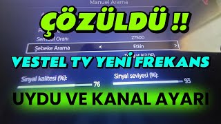 ÇÖZÜLDÜ  Vestel TV TRT 1 Frekans Ayarlama YENİ FREKANS Vestel TV Kanal ayarlama [upl. by Lana400]