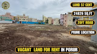 ID 1729  Vacant Land For Rent In Porur  57 Cent  20Ft Road [upl. by Rajiv807]