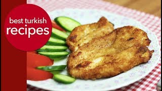 Schnitzel Recipe  Chicken Recipes  Best Turkish Recipes [upl. by Ardnasirk]