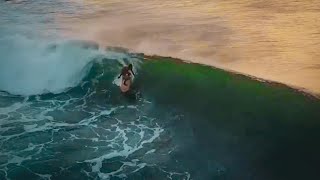 Surfing Balangan Bali Barrels at sunset [upl. by Noli]